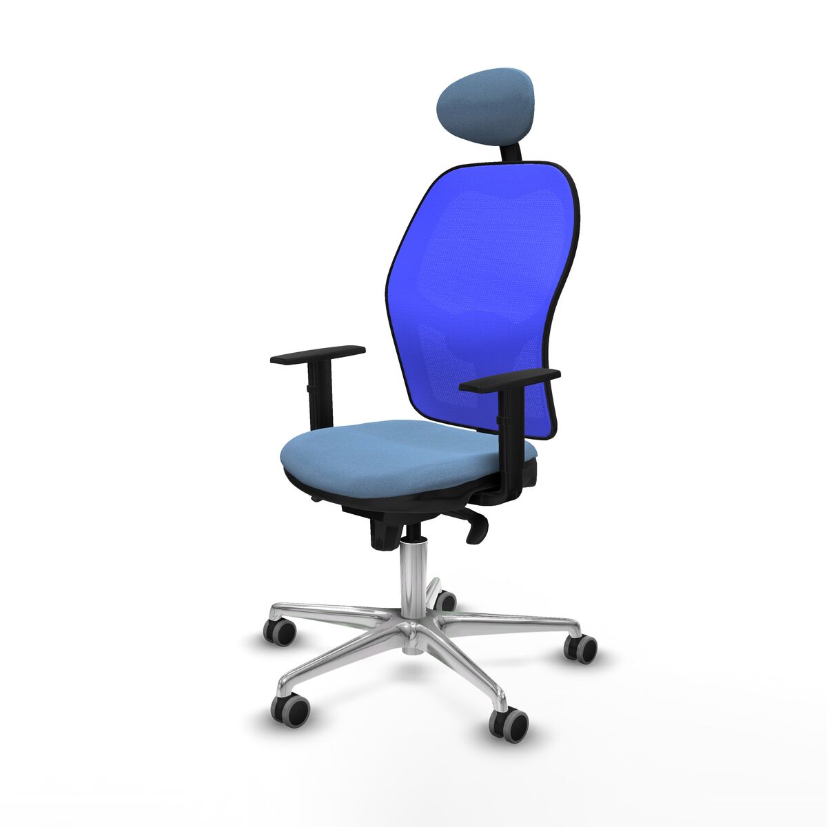 Silla de Oficina con Cabecero Jorquera Piqueras y Crespo 1D086G1 Azul cielo