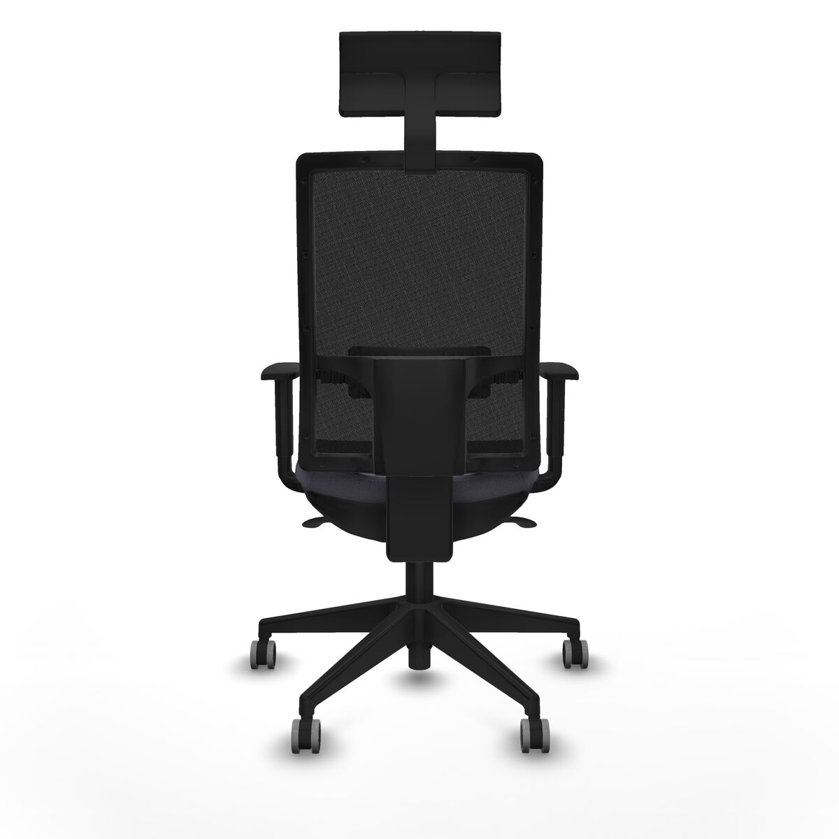 Silla de Oficina con Cabecero Piqueras y Crespo 1D066G1 Gris oscuro