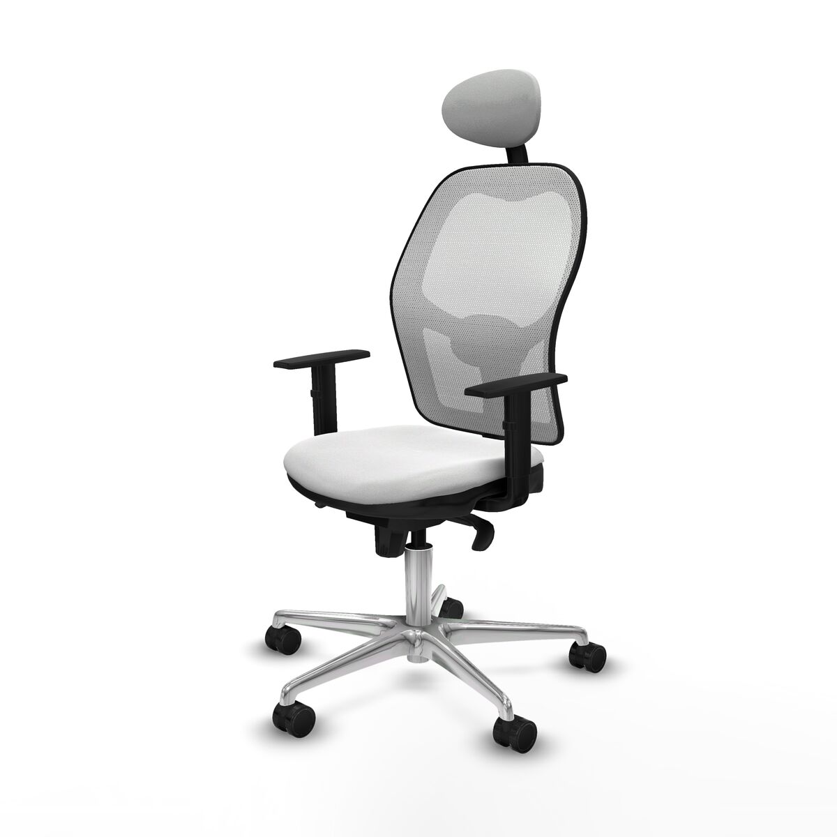 Silla de Oficina con Cabecero Jorquera Piqueras y Crespo 1D086N1 Blanco