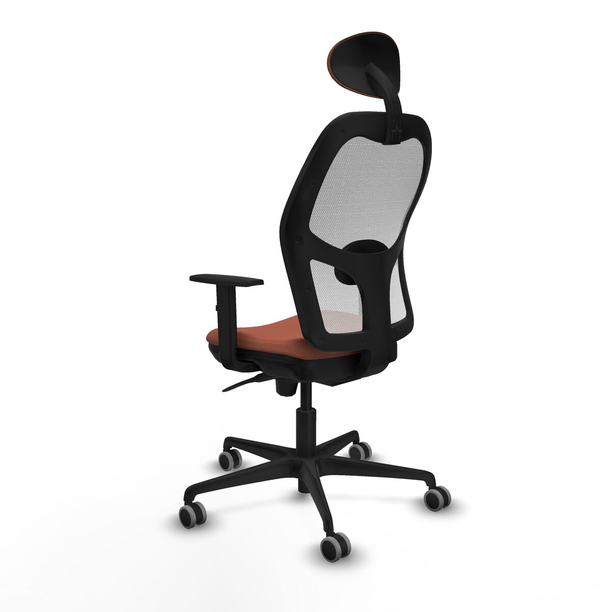 Silla de Oficina con Cabecero Jorquera Piqueras y Crespo 1D036G1 Blanco Marrón