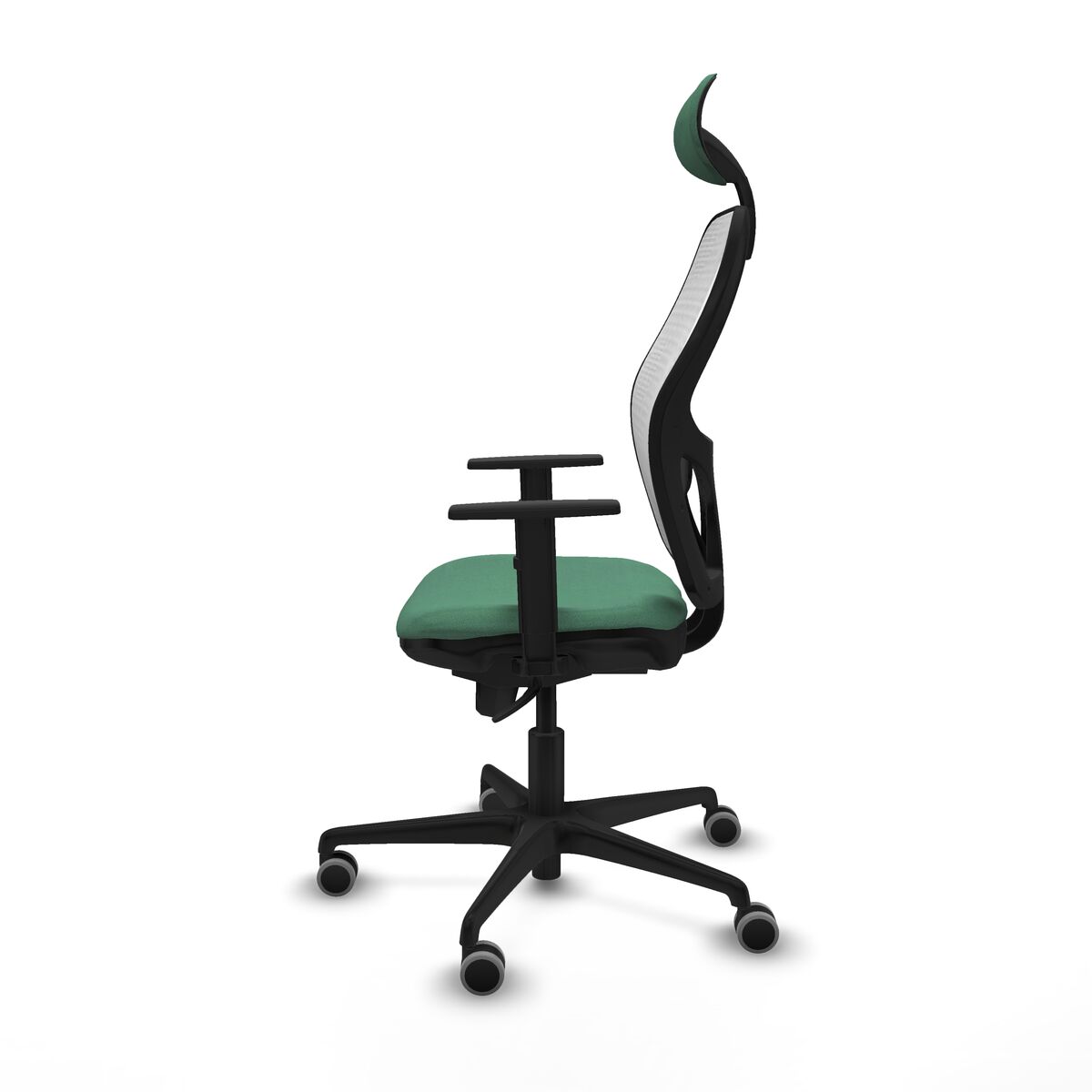 Silla de Oficina con Cabecero Jorquera Piqueras y Crespo 1D036G1 Verde Esmeralda