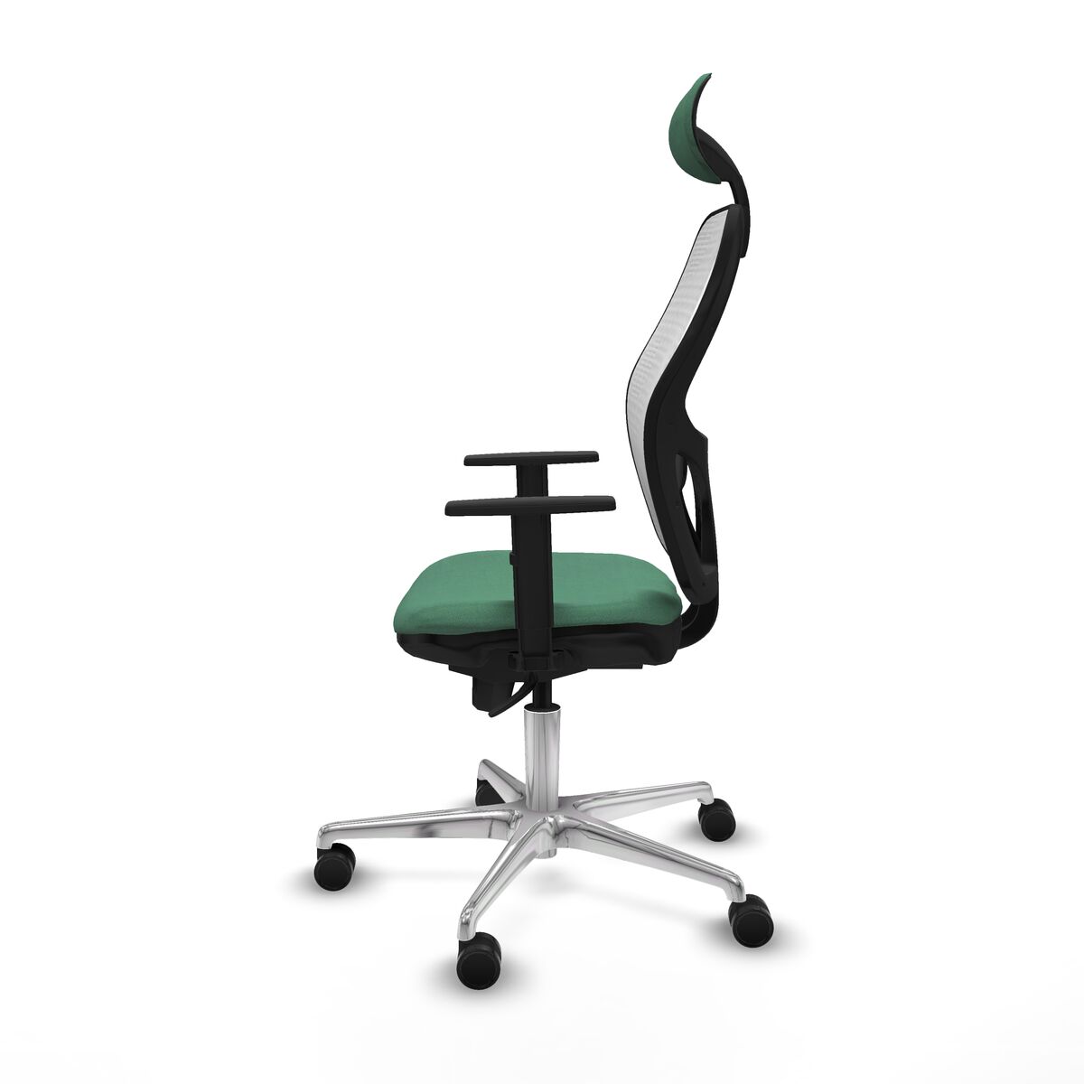 Silla de Oficina con Cabecero Jorquera Piqueras y Crespo 1D086N1 Verde Esmeralda