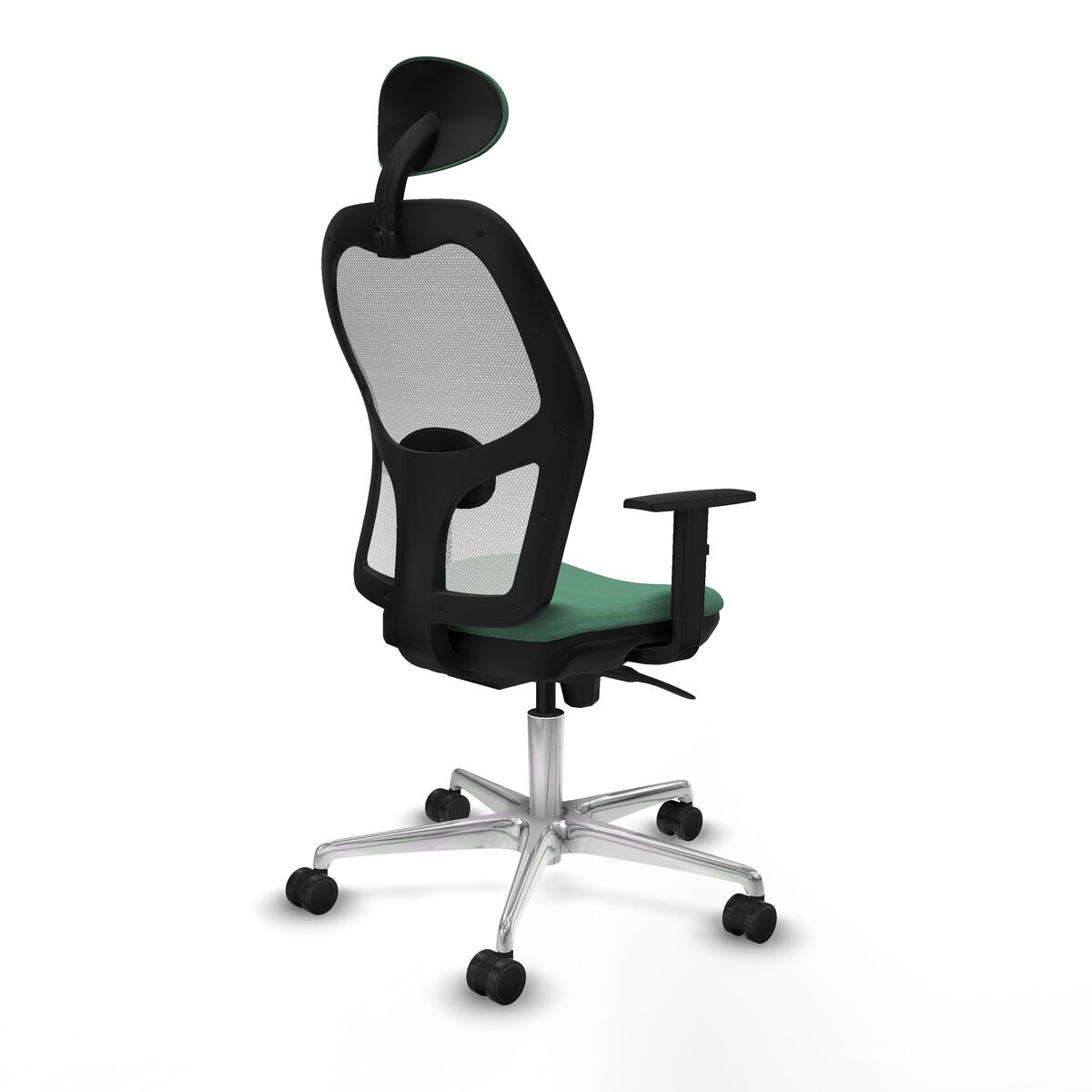 Silla de Oficina con Cabecero Jorquera Piqueras y Crespo 1D086N1 Verde Esmeralda