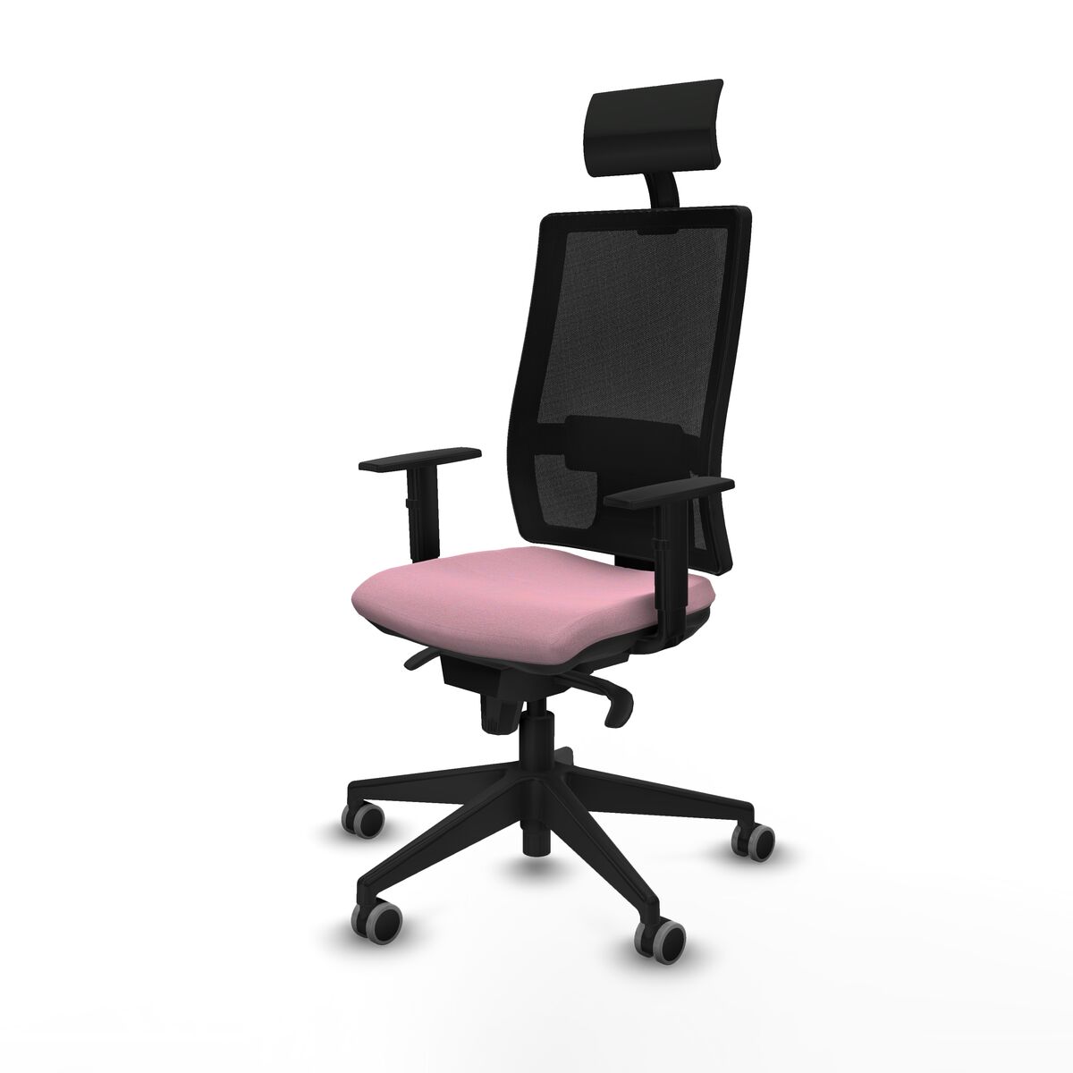 Silla de Oficina con Cabecero Piqueras y Crespo 1D066G1 Rosa