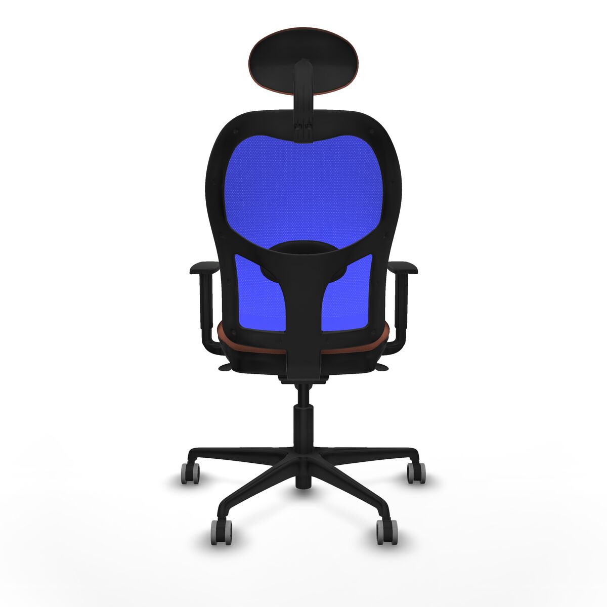 Silla de Oficina con Cabecero Jorquera Piqueras y Crespo 1D036G1 Azul Marrón