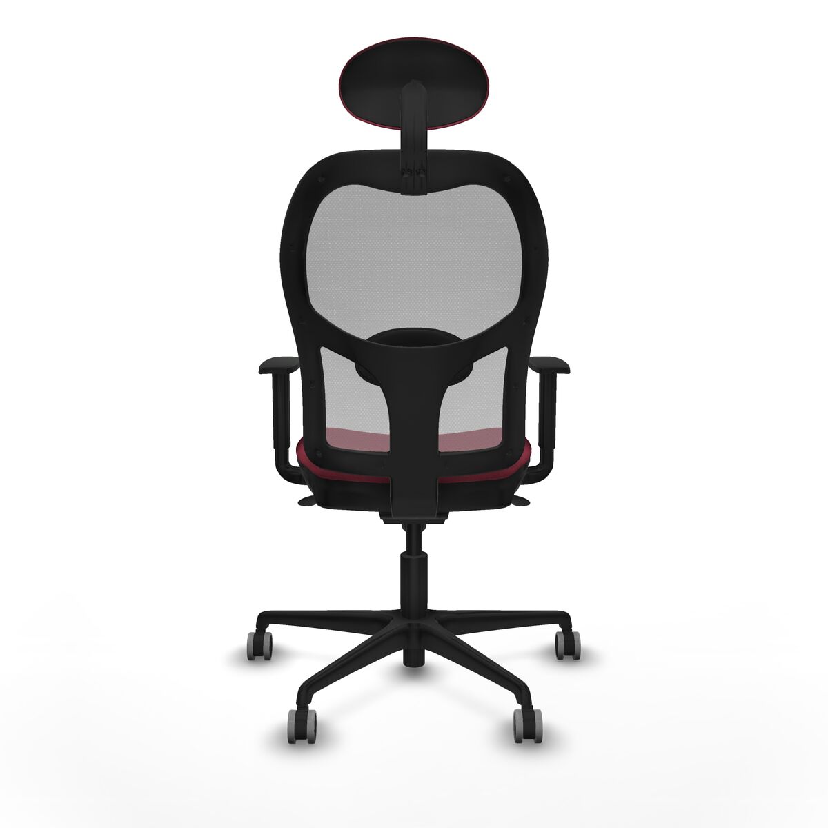 Silla de Oficina con Cabecero Jorquera Piqueras y Crespo 1D036G1 Granate