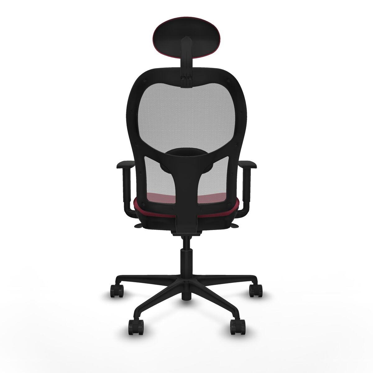 Silla de Oficina con Cabecero Jorquera Piqueras y Crespo 1D036N1 Granate