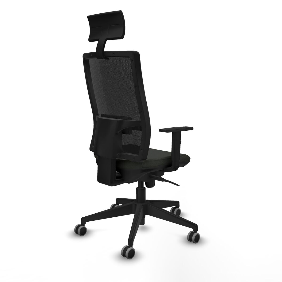 Silla de Oficina con Cabecero Piqueras y Crespo 1D066G1 Negro