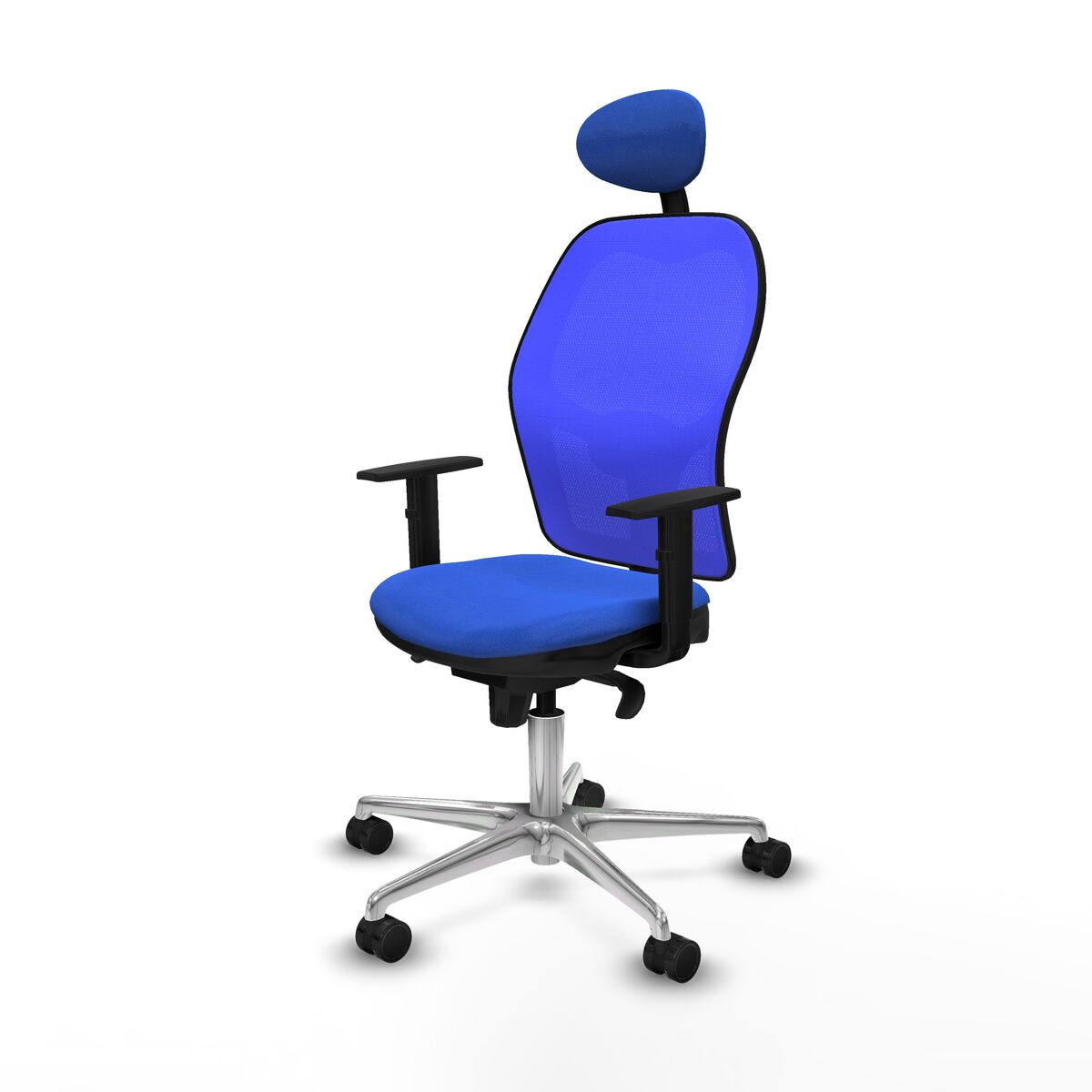 Silla de Oficina con Cabecero Jorquera Piqueras y Crespo 1D086N1 Azul