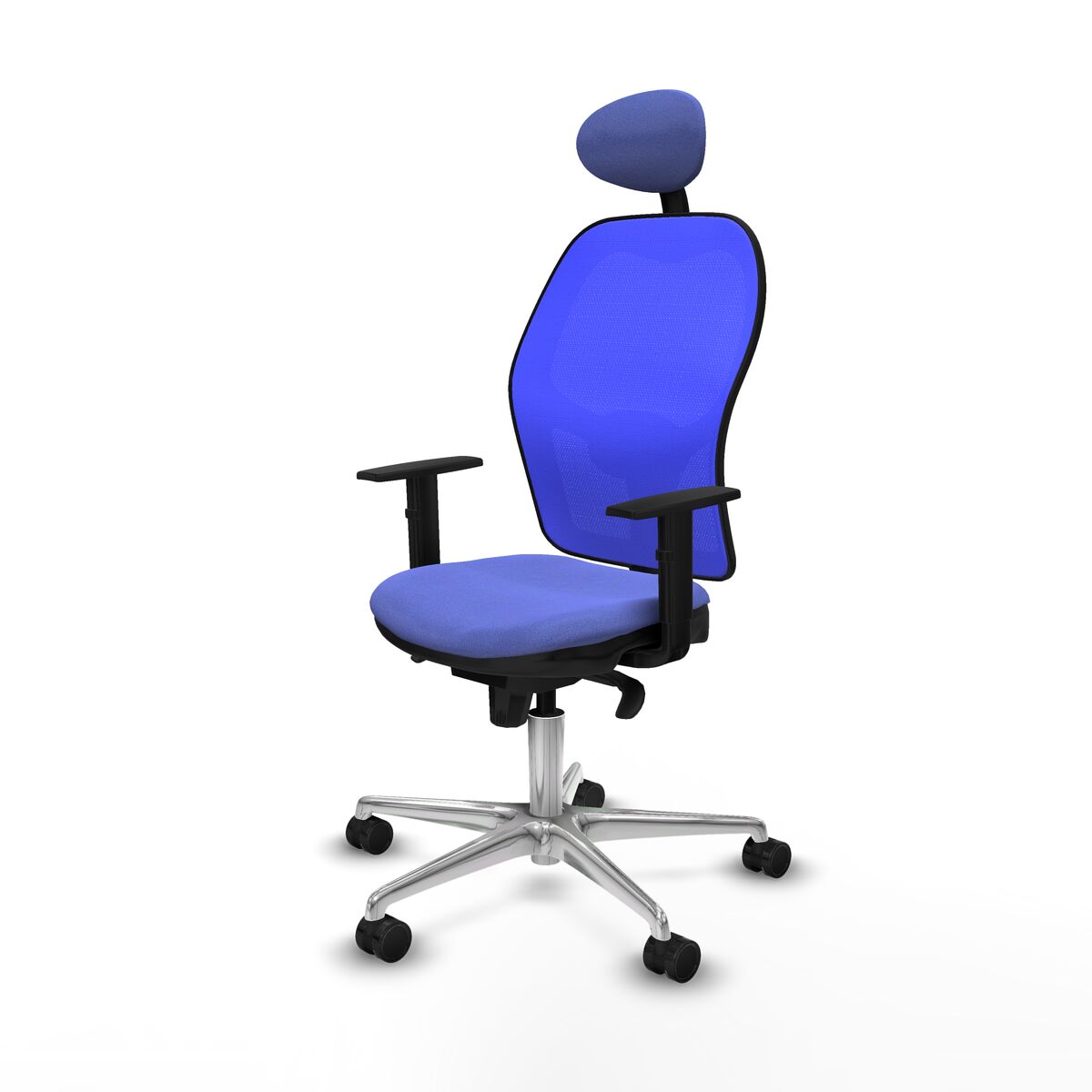 Silla de Oficina con Cabecero Jorquera Piqueras y Crespo 1D086N1 Azul claro