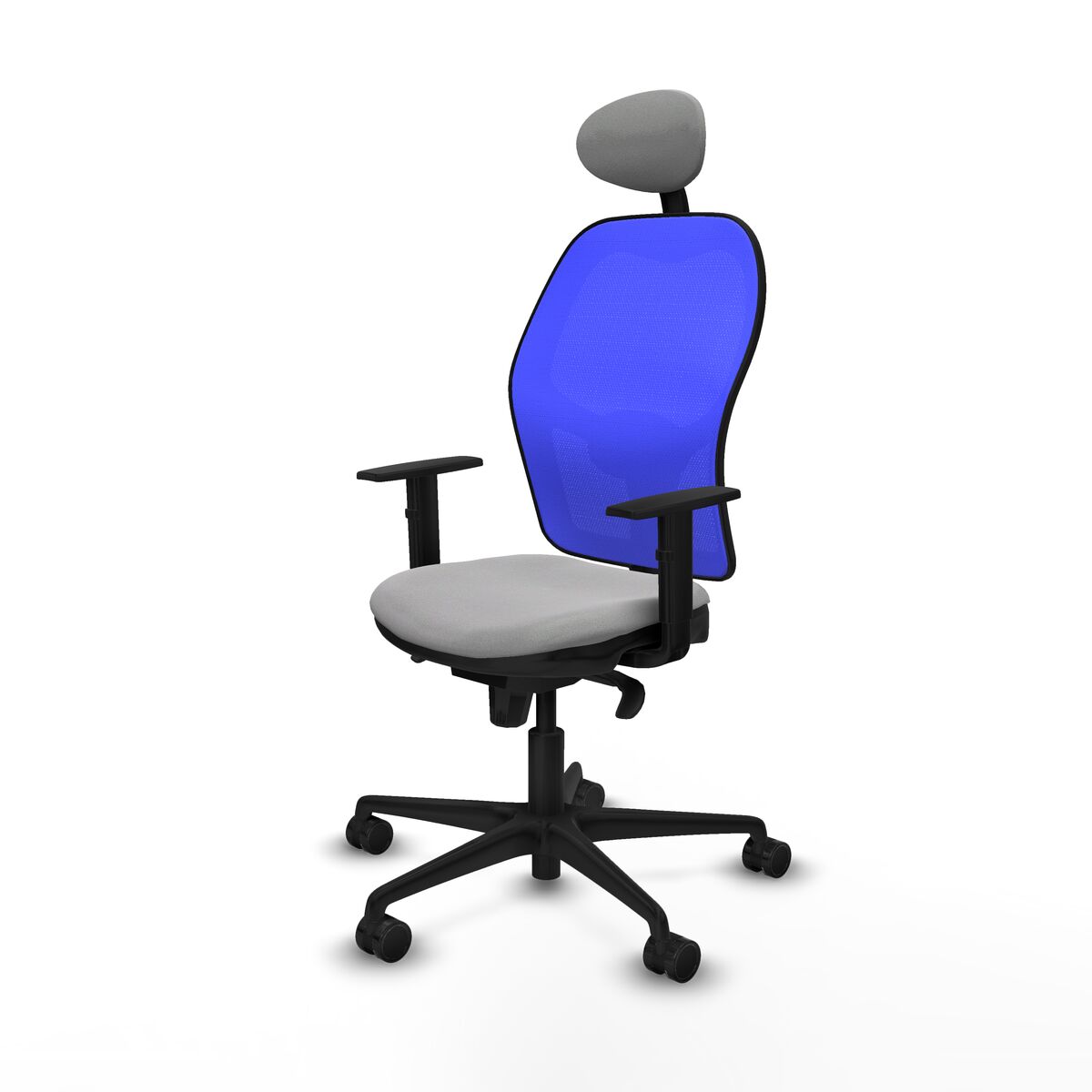 Silla de Oficina con Cabecero Jorquera Piqueras y Crespo 1D036N1 Gris claro