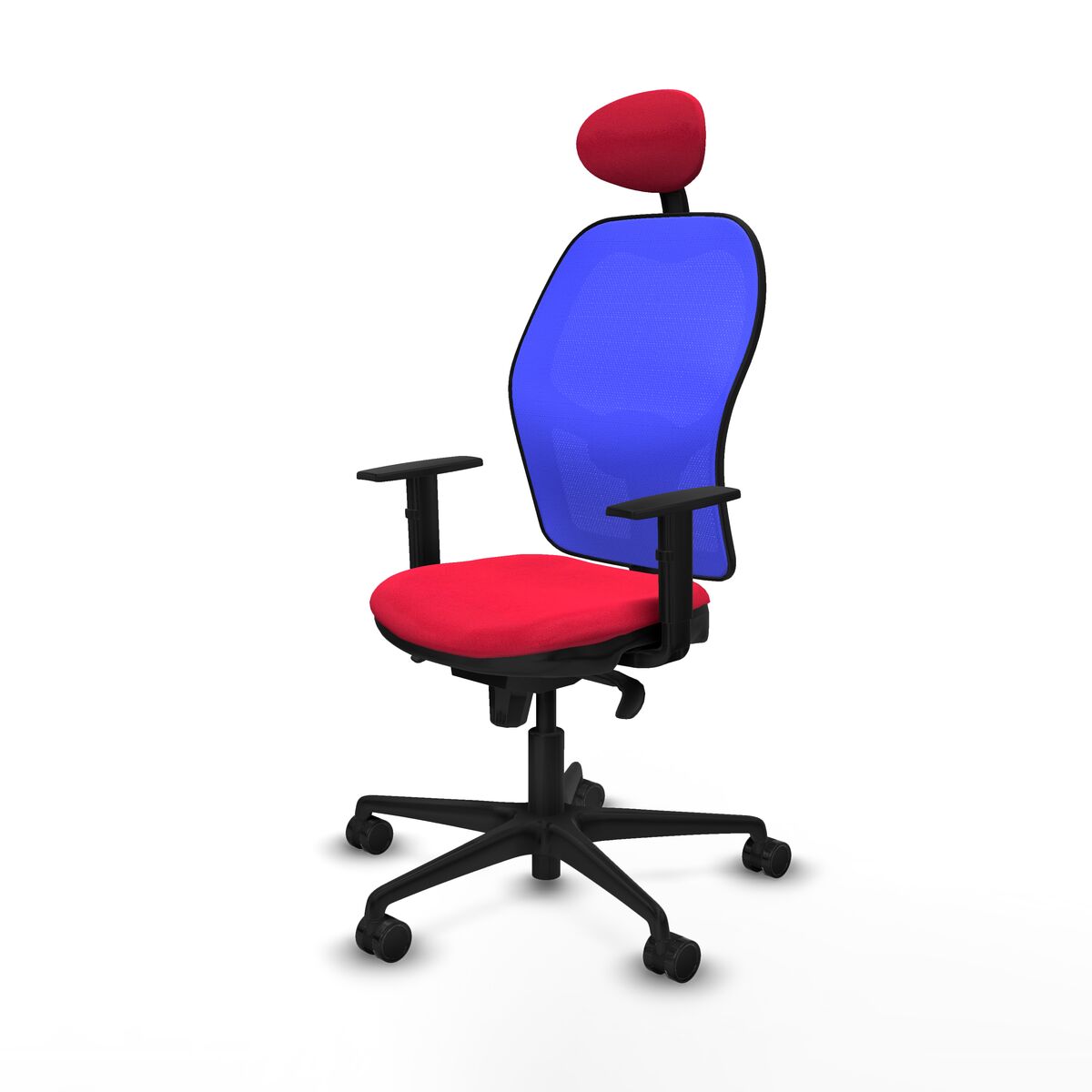 Silla de Oficina con Cabecero Jorquera Piqueras y Crespo 1D036N1 Rojo