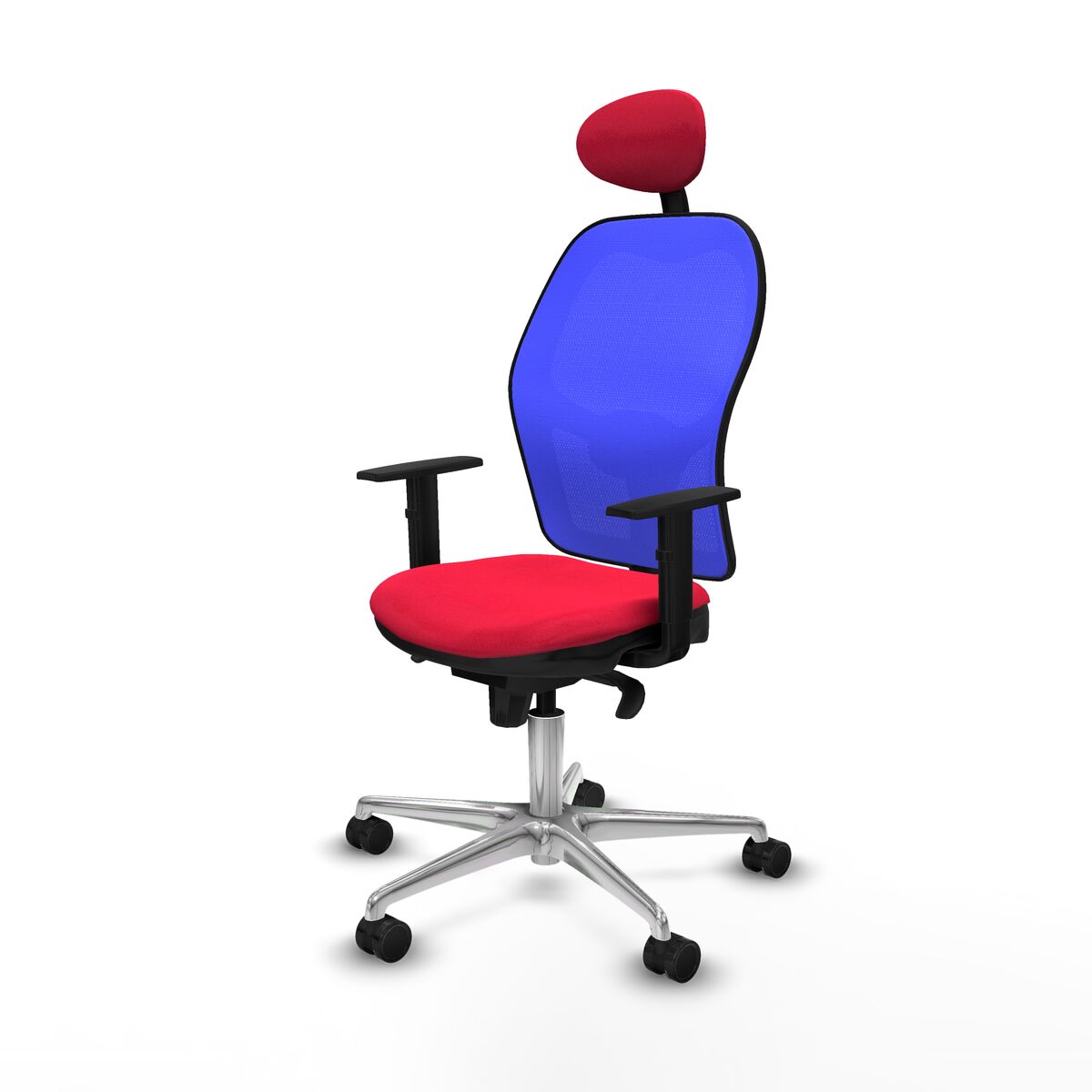 Silla de Oficina con Cabecero Jorquera Piqueras y Crespo 1D086N1 Rojo