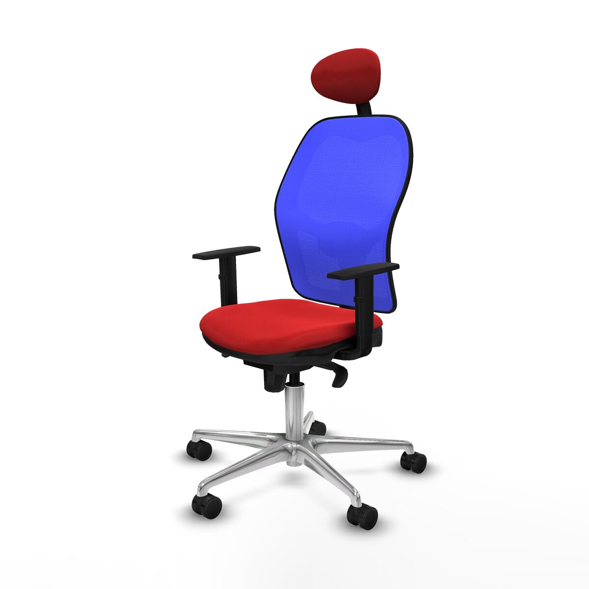 Silla de Oficina con Cabecero Jorquera Piqueras y Crespo 1D086N1 Rojo