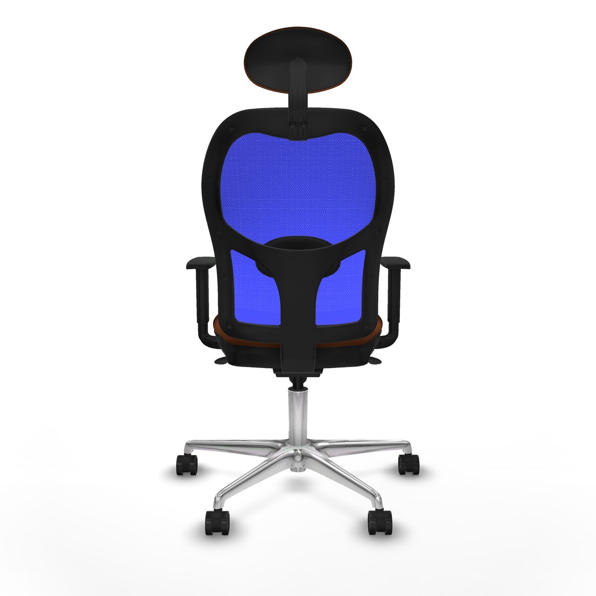 Silla de Oficina con Cabecero Jorquera Piqueras y Crespo 1D086N1 Azul Marrón