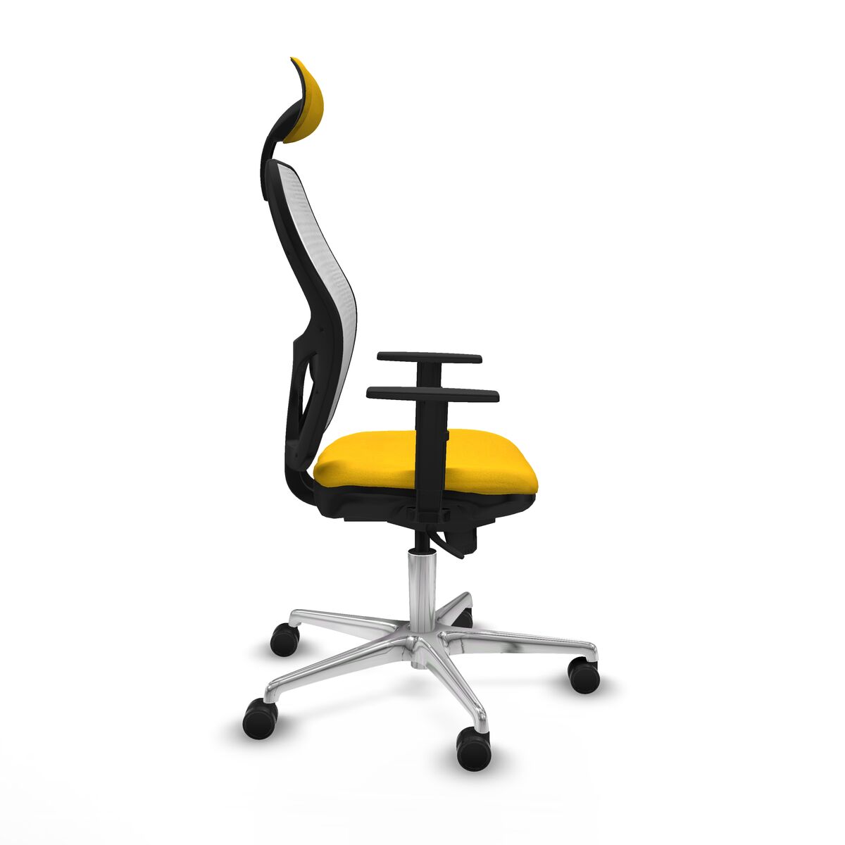 Silla de Oficina con Cabecero Jorquera Piqueras y Crespo 1D086N1 Amarillo