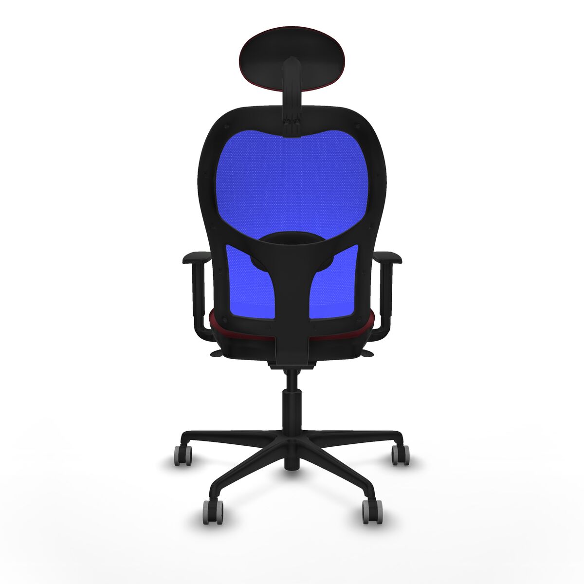 Silla de Oficina con Cabecero Jorquera Piqueras y Crespo 1D036G1 Granate