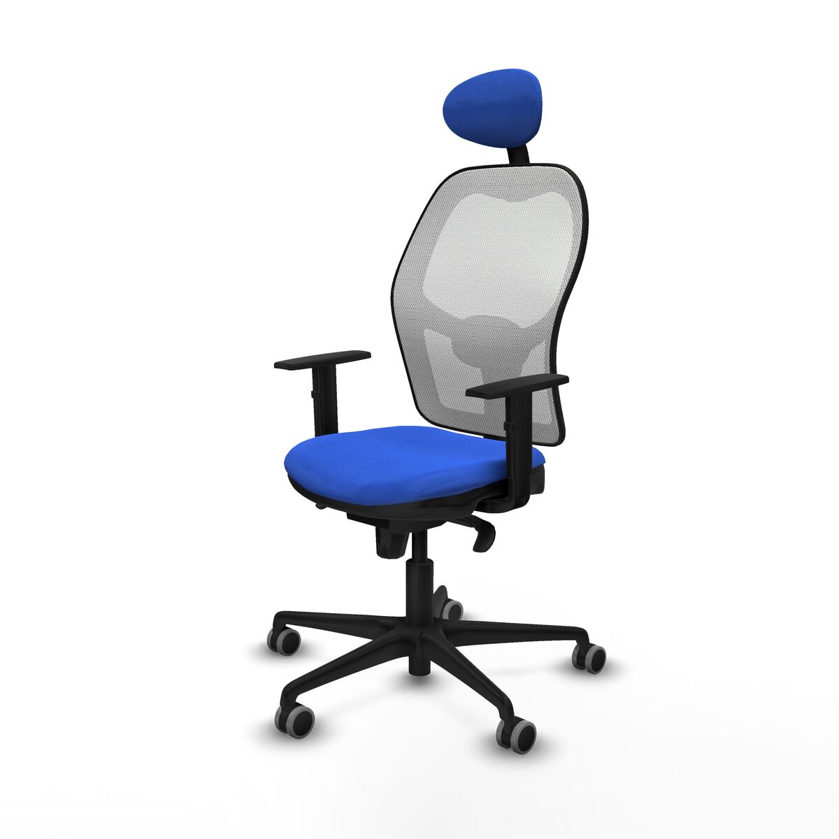 Silla de Oficina con Cabecero Jorquera Piqueras y Crespo 1D036G1 Azul