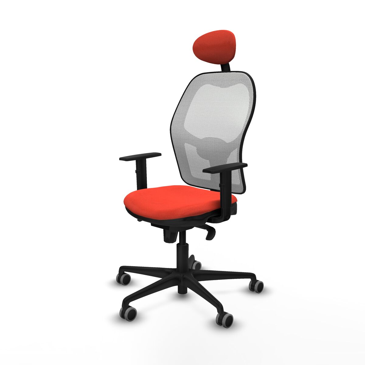 Silla de Oficina con Cabecero Jorquera Piqueras y Crespo 1D036G1 Naranja Oscuro