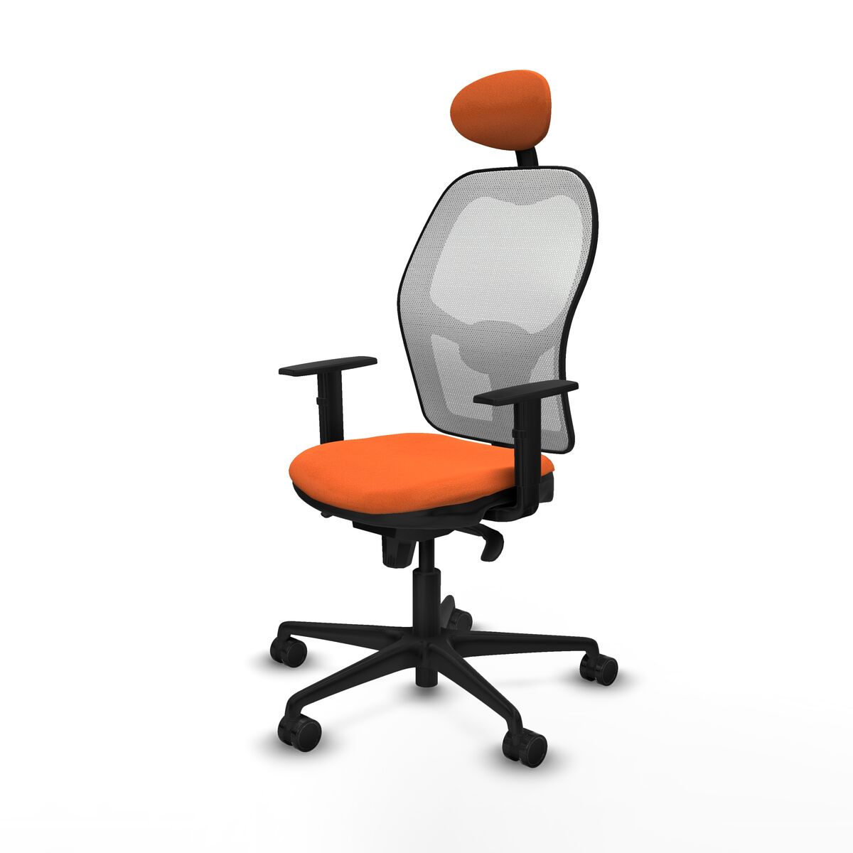 Silla de Oficina con Cabecero Jorquera Piqueras y Crespo 1D036N1 Naranja