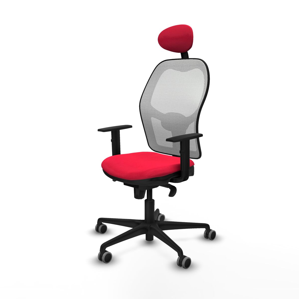 Silla de Oficina con Cabecero Jorquera Piqueras y Crespo 1D036G1 Rojo