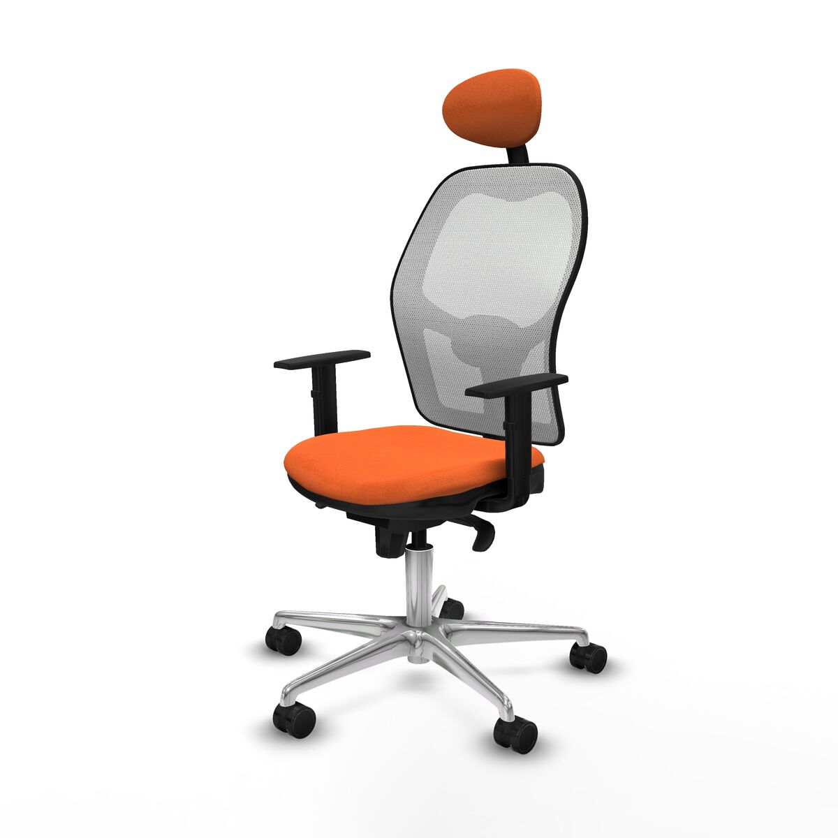 Silla de Oficina con Cabecero Jorquera Piqueras y Crespo 1D086N1 Naranja