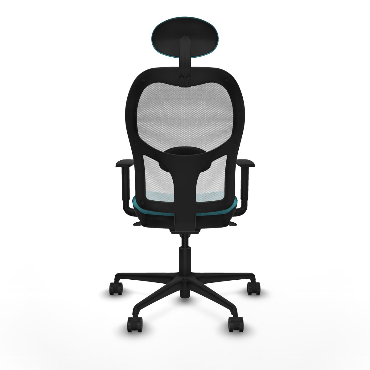 Silla de Oficina con Cabecero Jorquera Piqueras y Crespo 1D036N1 Turquesa