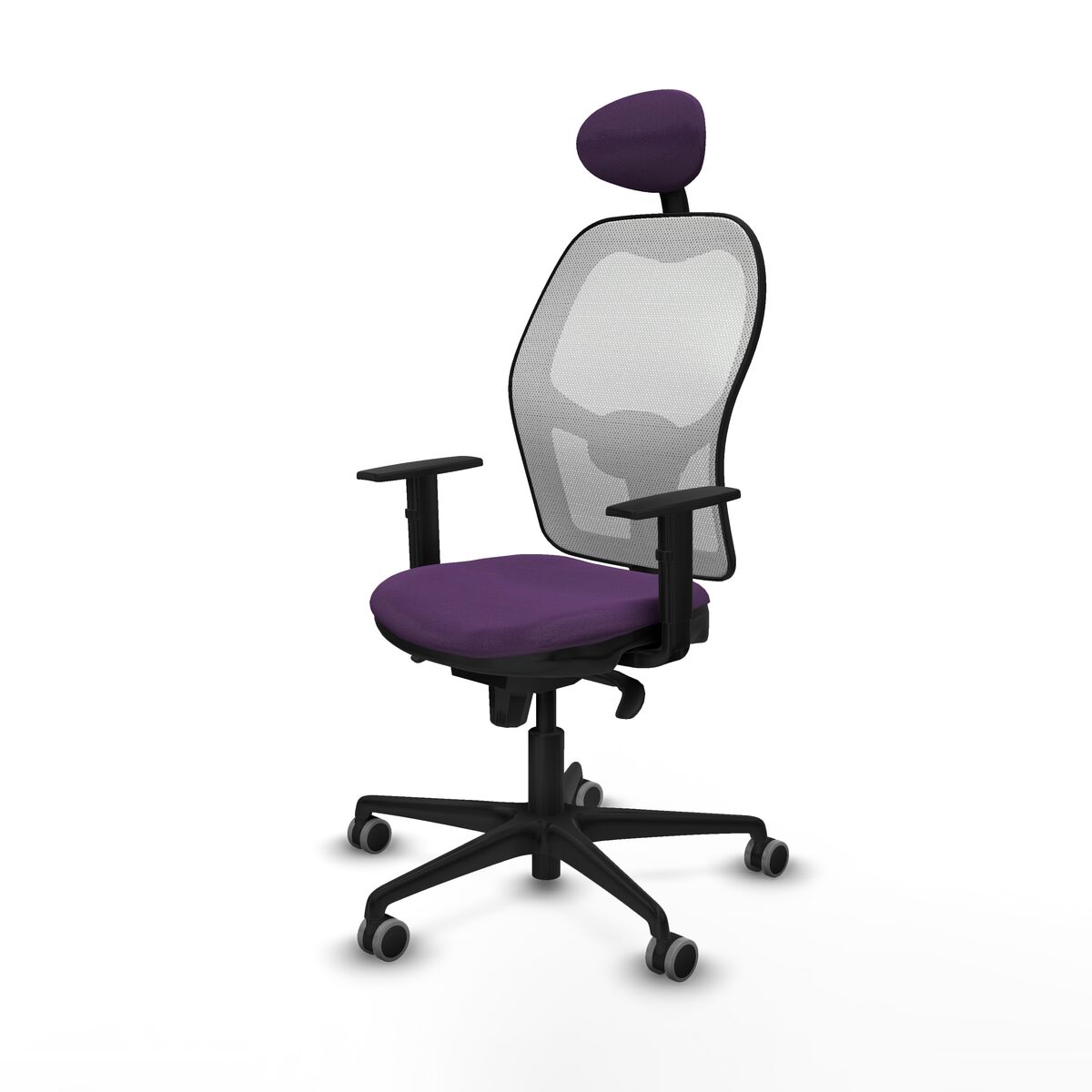 Silla de Oficina con Cabecero Jorquera Piqueras y Crespo 1D036G1 Morado