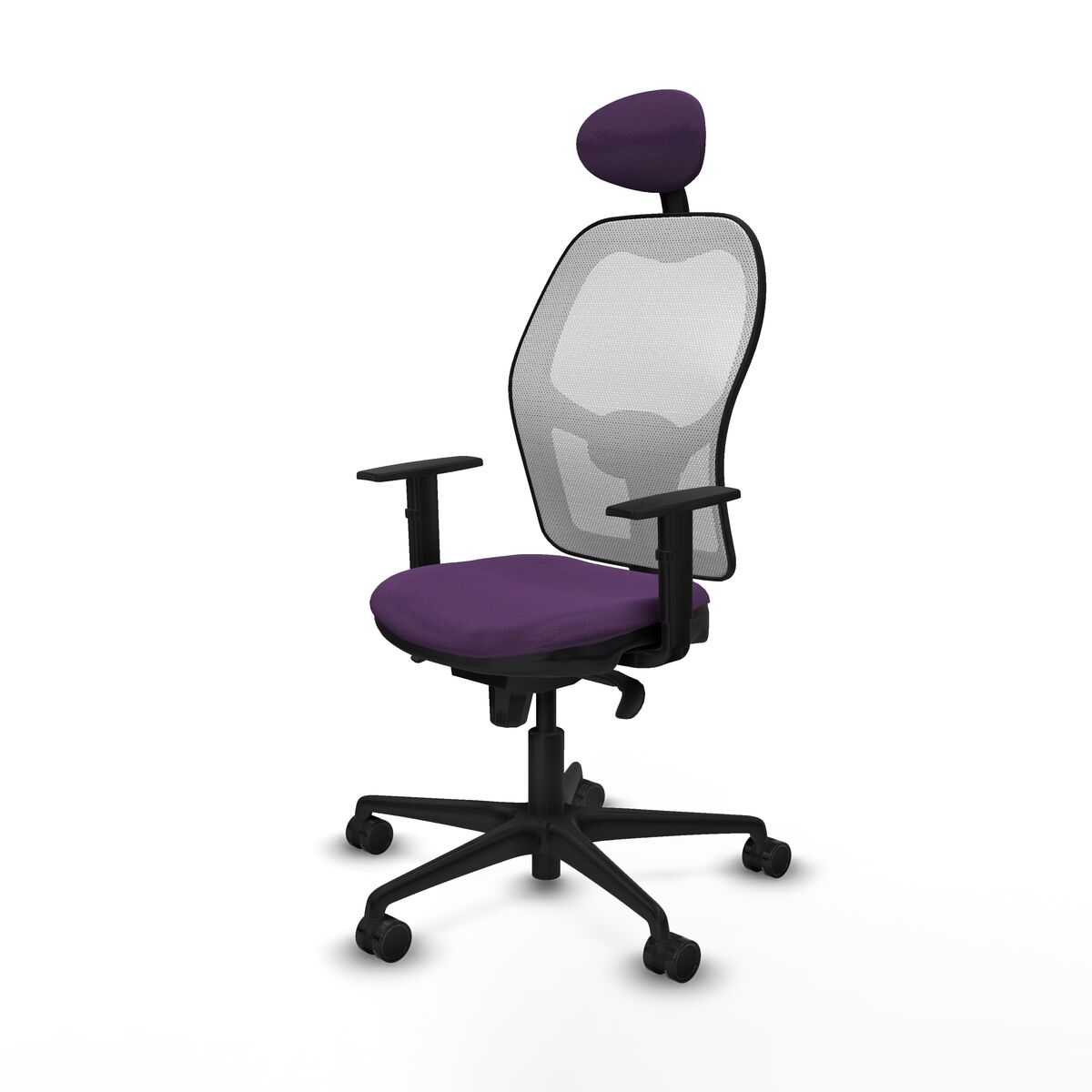 Silla de Oficina con Cabecero Jorquera Piqueras y Crespo 1D036N1 Morado