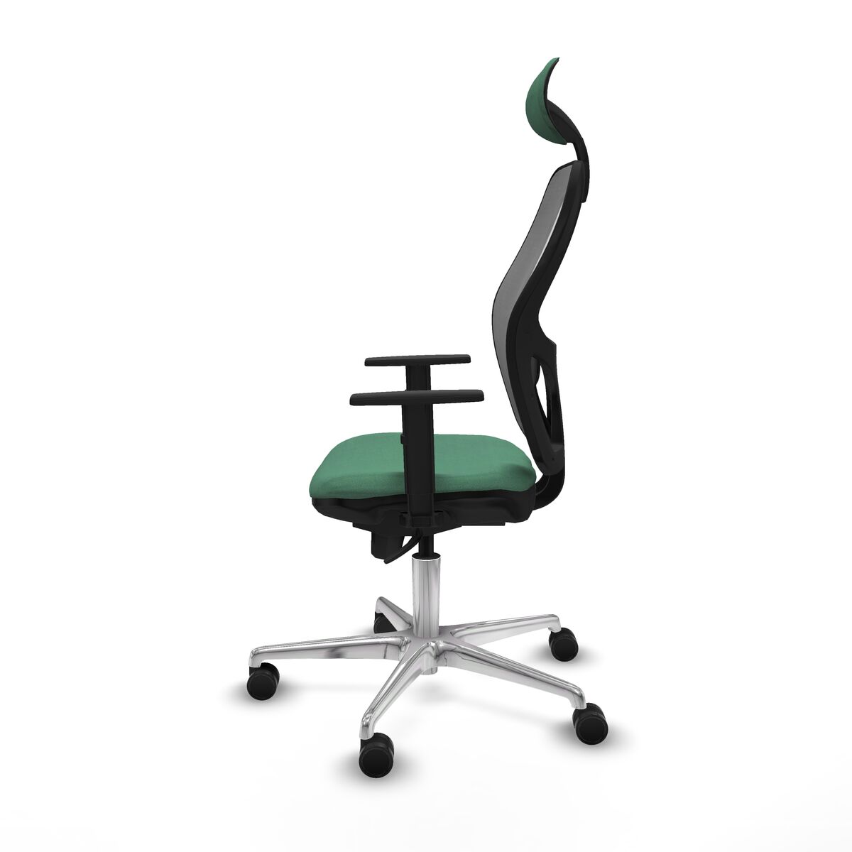 Silla de Oficina con Cabecero Jorquera Piqueras y Crespo 1D086N1 Verde Esmeralda