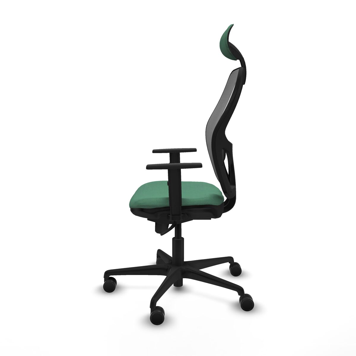 Silla de Oficina con Cabecero Jorquera Piqueras y Crespo 1D036N1 Verde Esmeralda