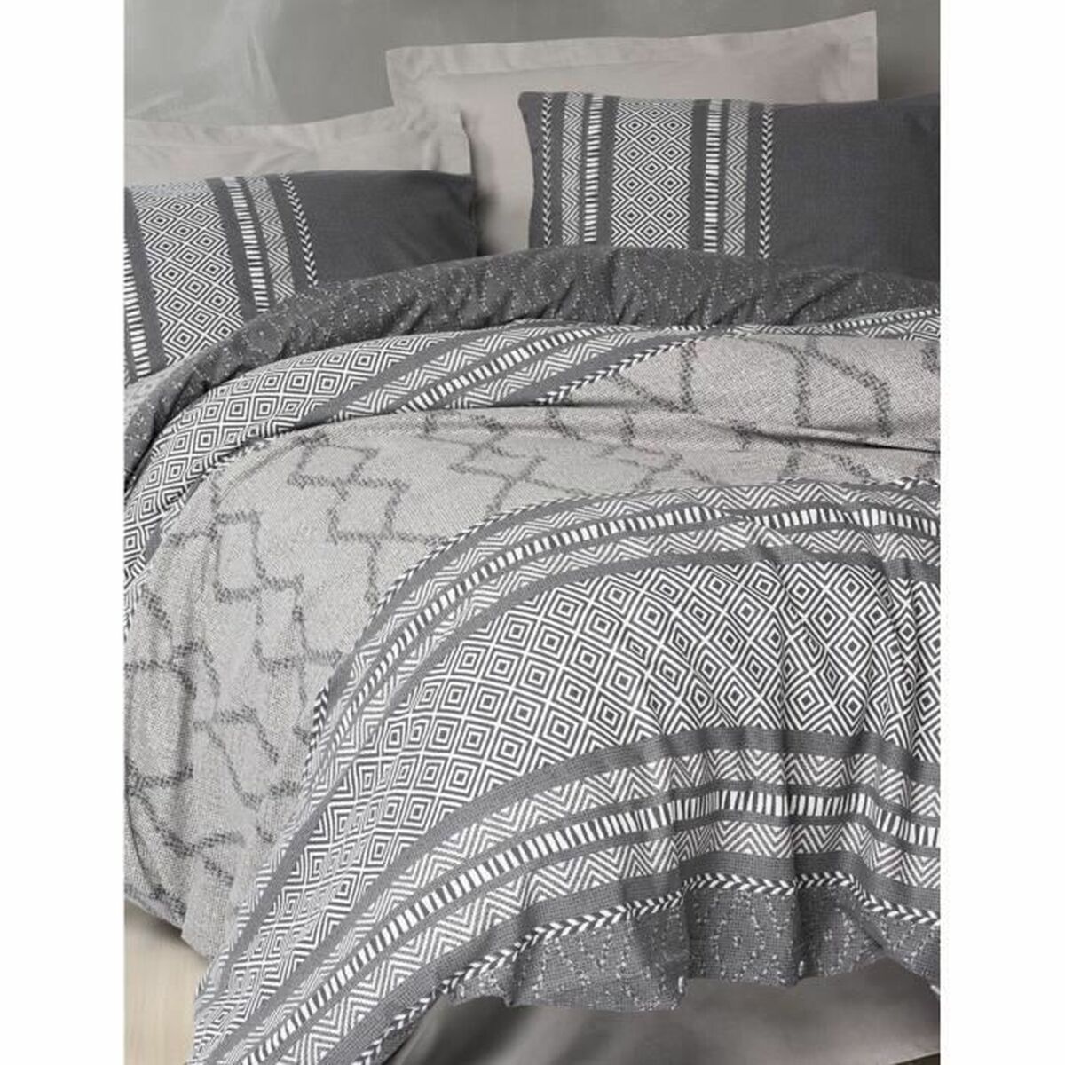 Juego de funda nórdica Multicolor 220 x 240 cm