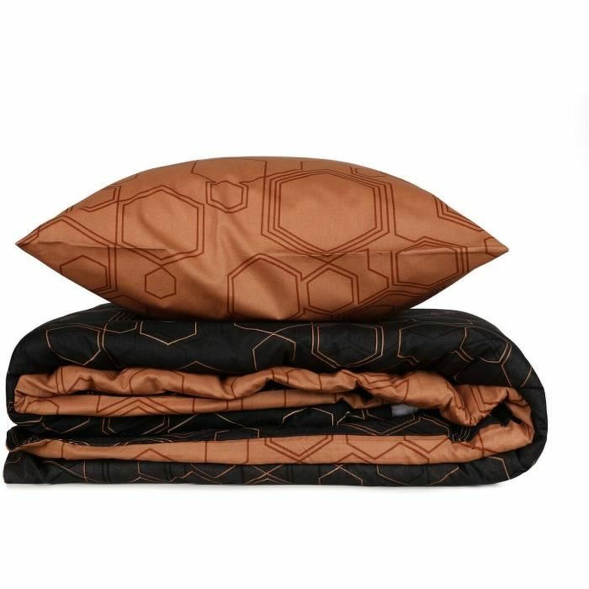 Juego de funda nórdica Negro 220 x 240 cm