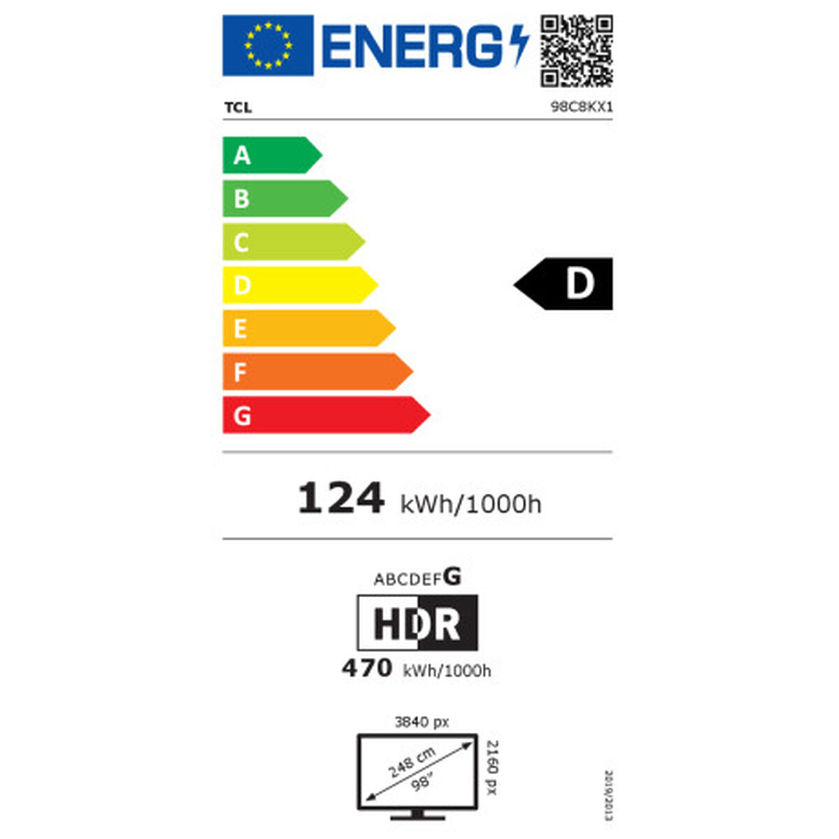 Smart TV TCL 98C8K UHD 98" Google Assistant
