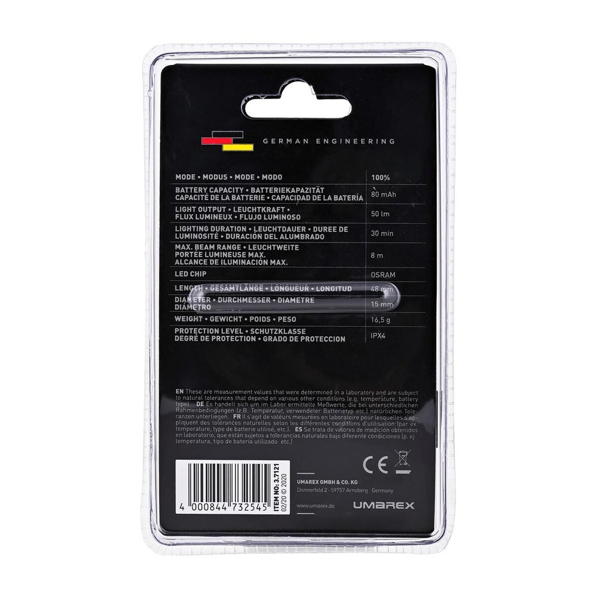 Llavero Linterna LED Walther 3.7121-1