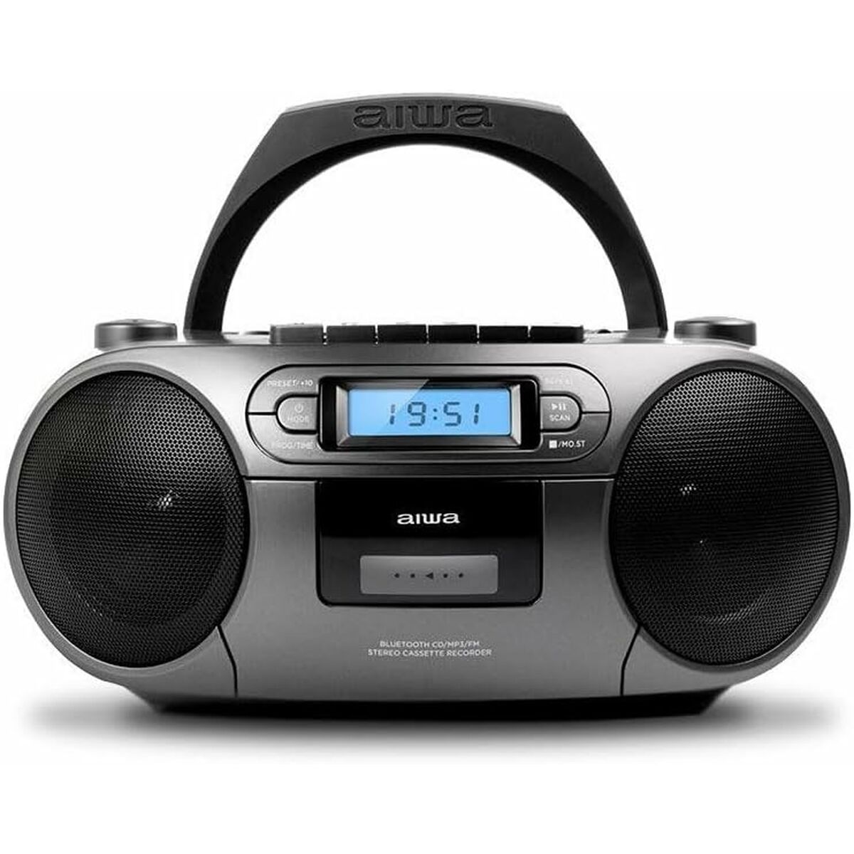 Radio Cassette Aiwa BBTC-550MG Bluetooth Gris