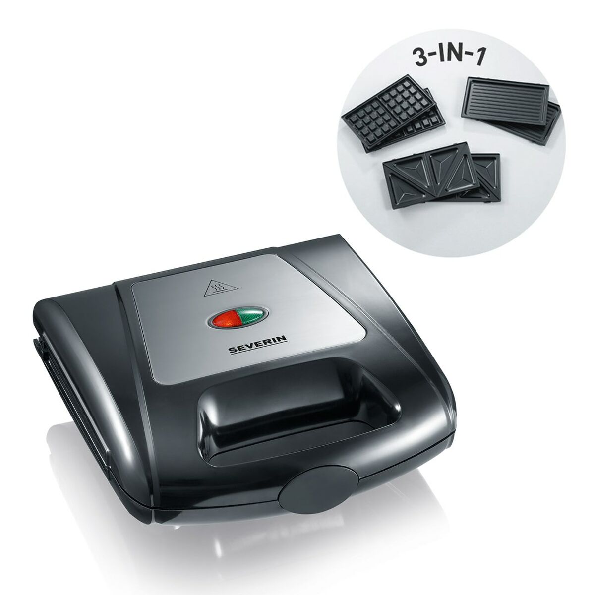 Sandwichera Severin SA2968 Negro Cromo 1000 W