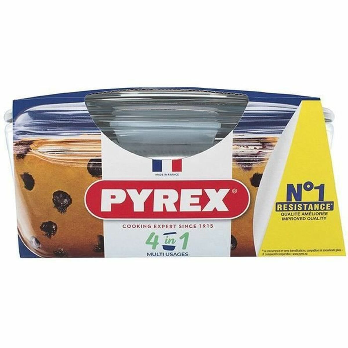 Cacerola Con Tapa Pyrex 1,4 L Blanco Transparente