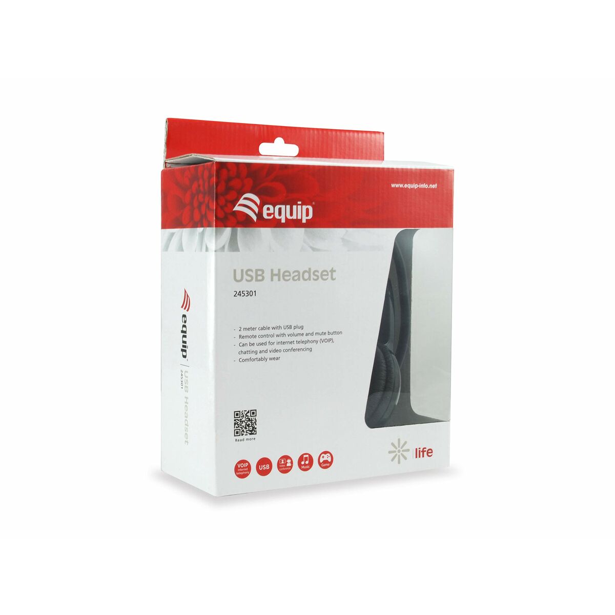 Auriculares Equip Negro 2 m