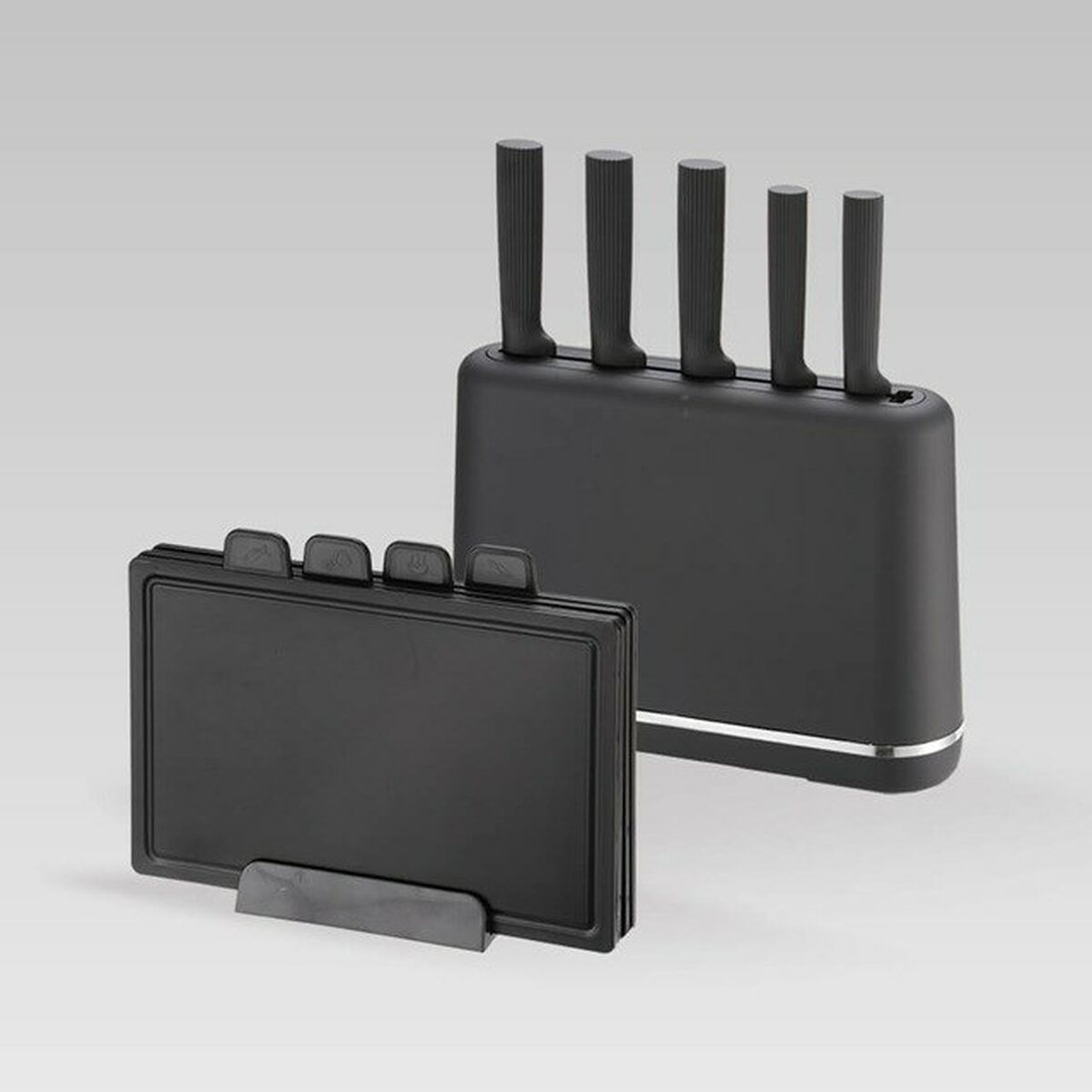 Juego de Cuchillos de Cocina y Soporte Feel Maestro MR-1412-BLACK