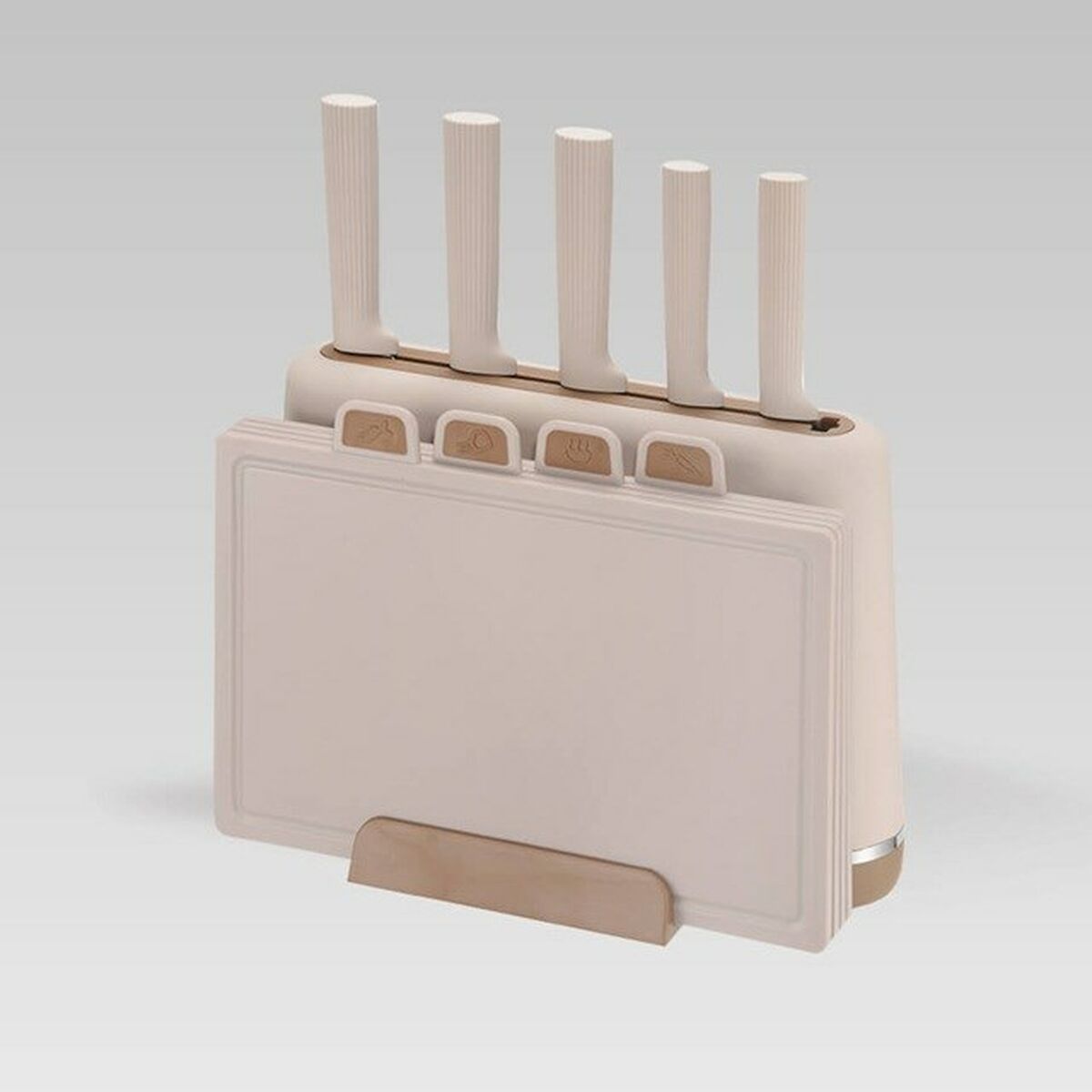 Juego de Cuchillos de Cocina y Soporte Feel Maestro MR-1412-BEIGE