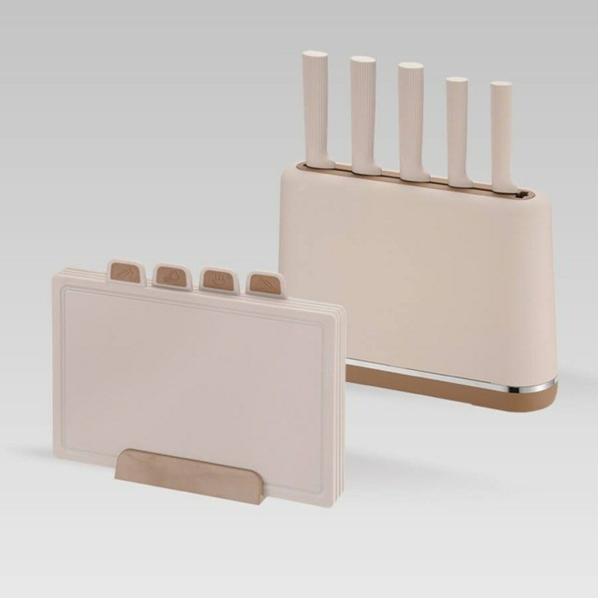 Juego de Cuchillos de Cocina y Soporte Feel Maestro MR-1412-BEIGE