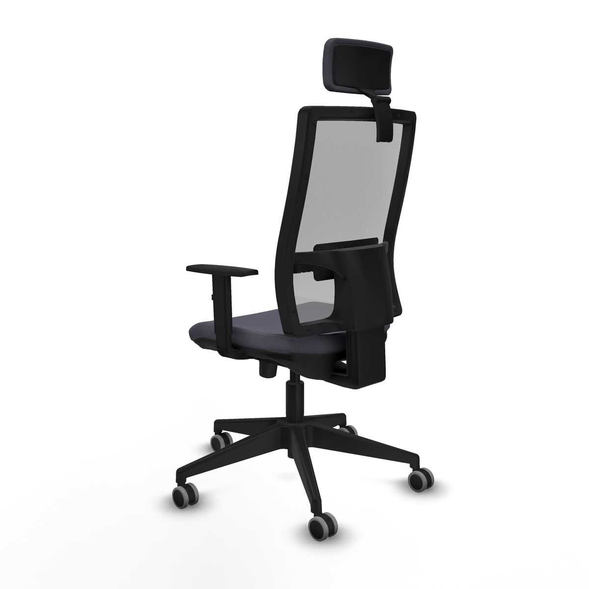 Silla de Oficina con Cabecero Horna Traslack Piqueras y Crespo 1D066G2 Gris oscuro