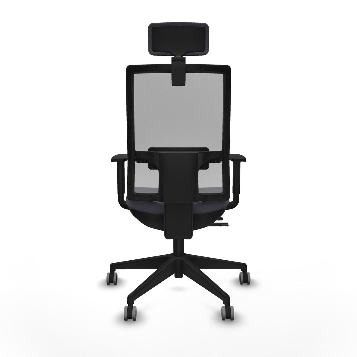 Silla de Oficina con Cabecero Horna Traslack Piqueras y Crespo 1D066G2 Gris oscuro