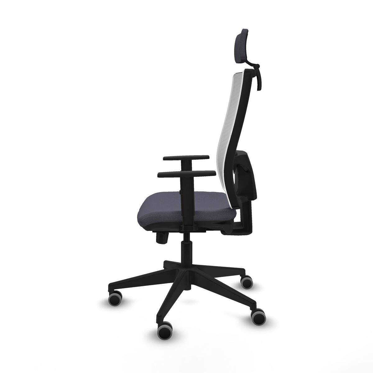 Silla de Oficina con Cabecero Horna Traslack Piqueras y Crespo 1D066G2 Gris oscuro