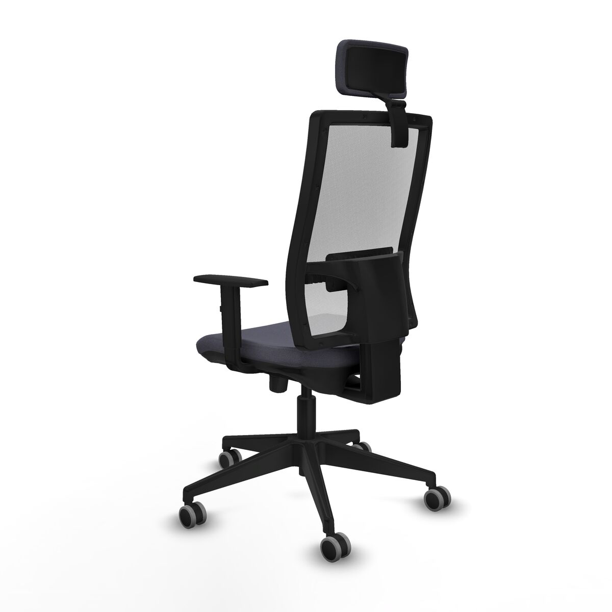 Silla de Oficina con Cabecero Horna Traslack Piqueras y Crespo 1D066G2 Gris oscuro