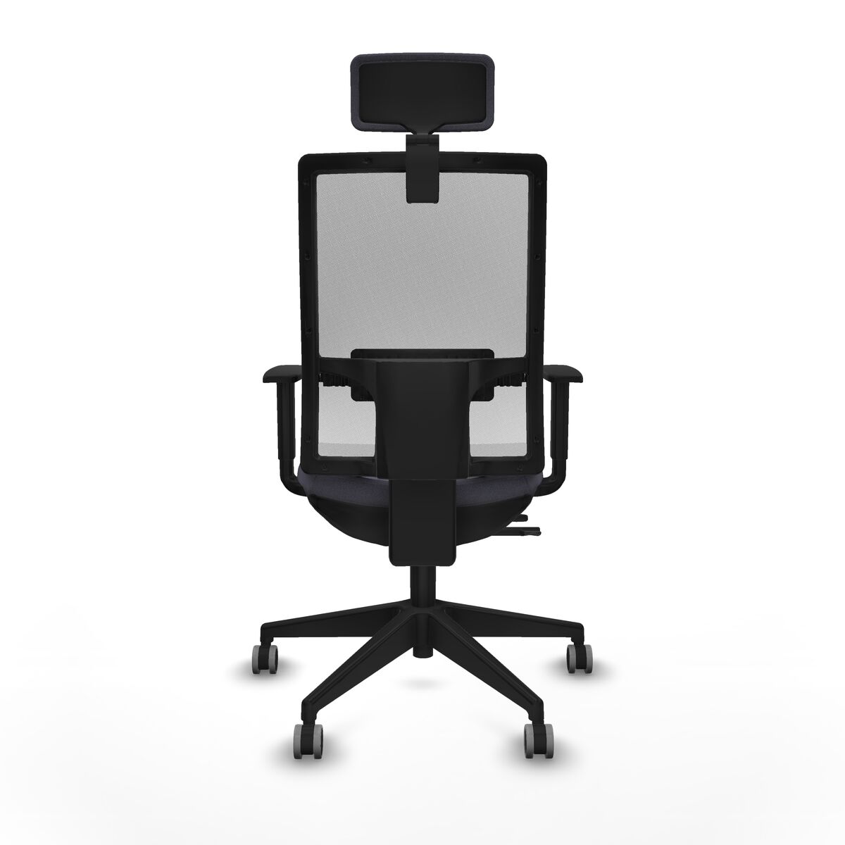 Silla de Oficina con Cabecero Horna Traslack Piqueras y Crespo 1D066G2 Gris oscuro