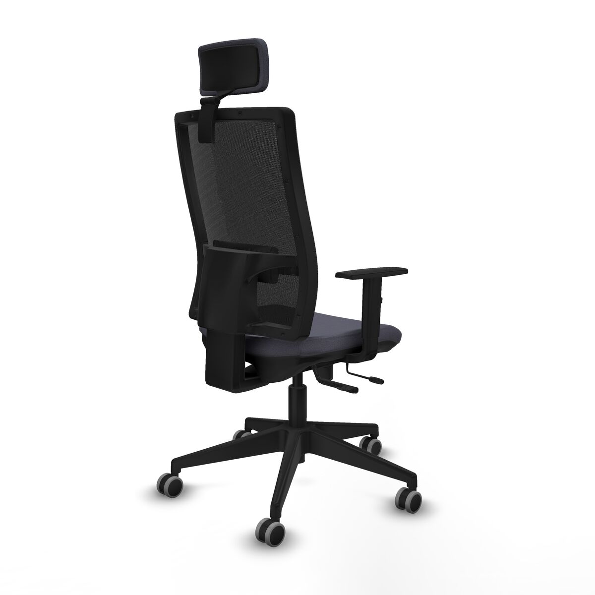 Silla de Oficina con Cabecero Horna Traslack Piqueras y Crespo 1D066G2 Gris oscuro