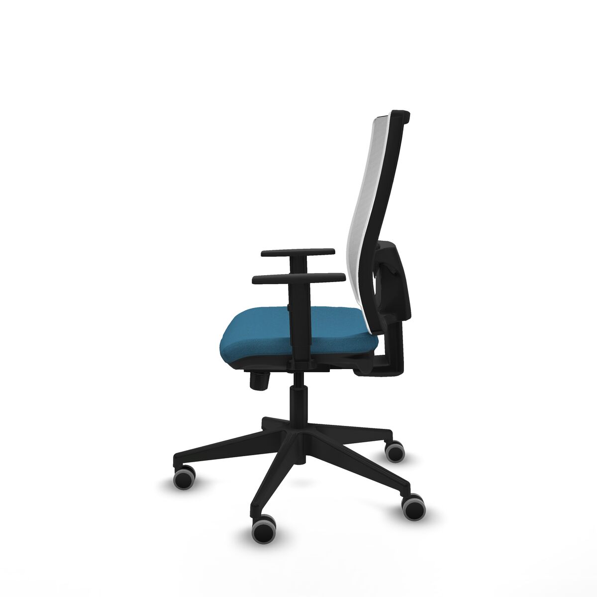 Silla de Oficina Piqueras y Crespo 1D066G0 Blanco Verde petróleo