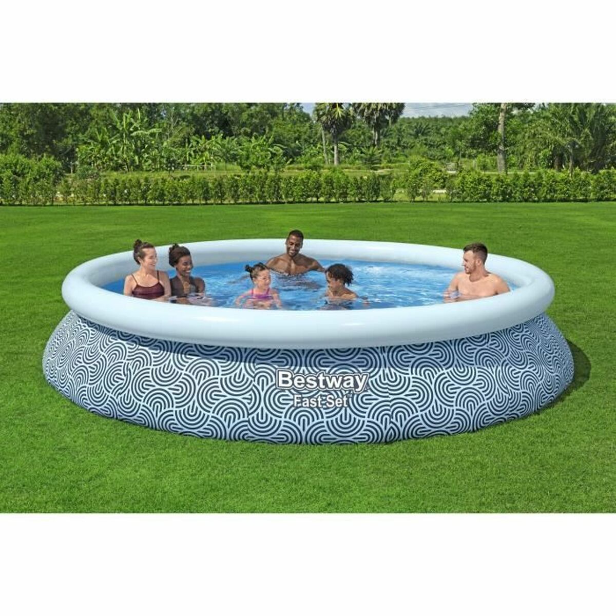 Piscina Hinchable Bestway Azul 396 x 84 cm